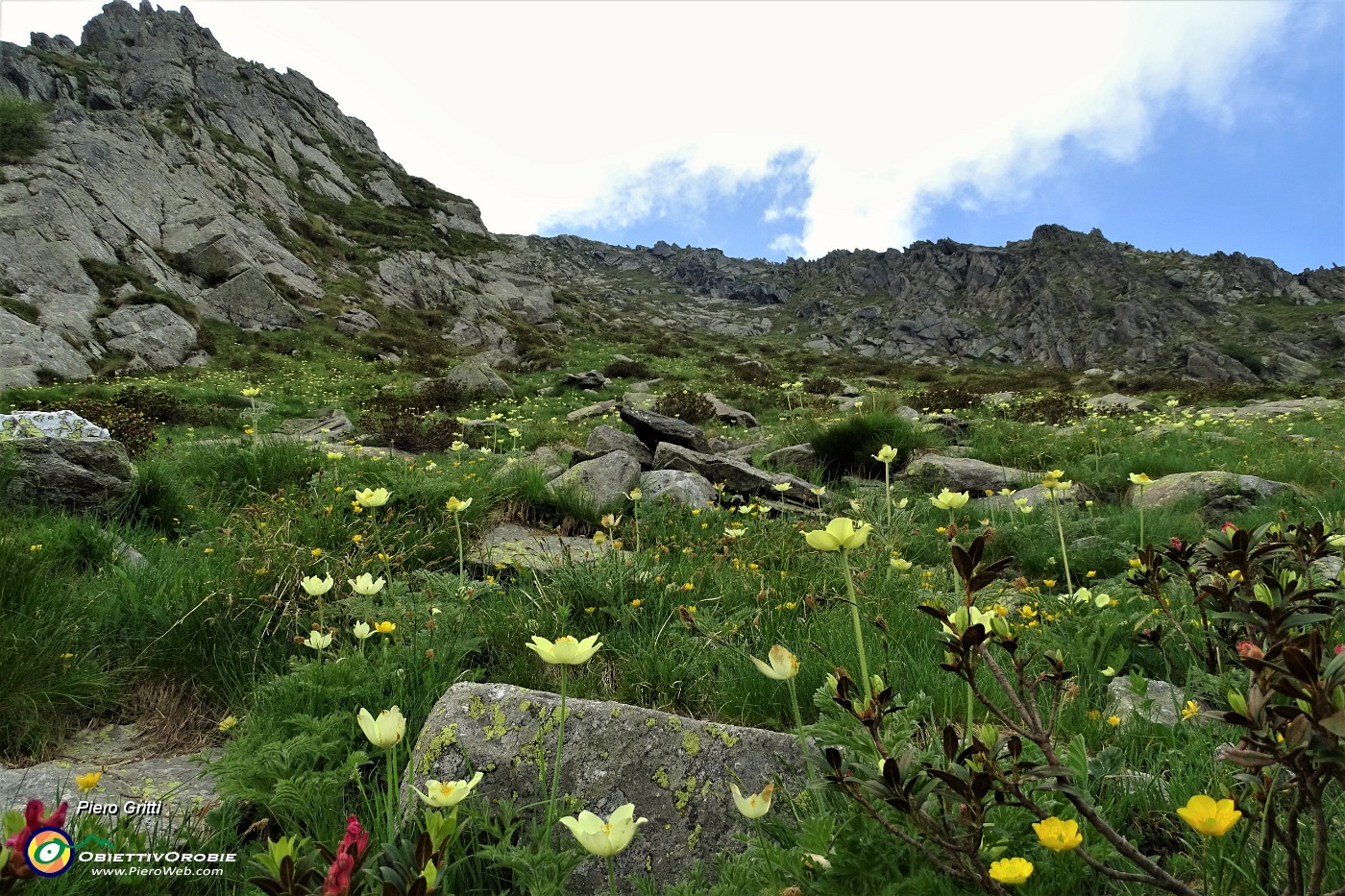 48 E qui risalgo il ripido valloncello per la cima del Pizzo Scala.JPG